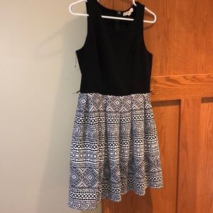 Black and white dress